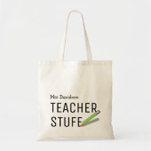 Docent Stuff Bag | Gepersonaliseerde cadeaus Tote Bag (Voorkant)