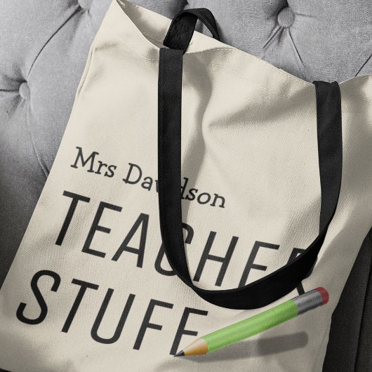 Docent Stuff Bag | Gepersonaliseerde cadeaus Tote Bag