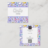 Docent Tutor HomeSchool Onderwijs Vierkante Visitekaartje (Voorkant / Achterkant)