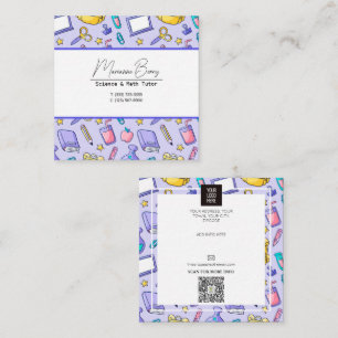 Docent Tutor HomeSchool Onderwijs Vierkante Visitekaartje