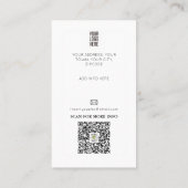 Docent Tutor HomeSchool Onderwijs Visitekaartje (Achterkant)