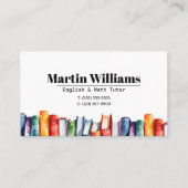 Docent Tutor HomeSchool Onderwijs Visitekaartje (Voorkant)