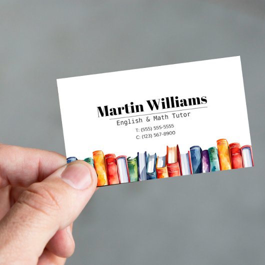 Docent Tutor HomeSchool Onderwijs Visitekaartje