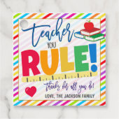 Docent U Regel Cadeau Labels (Voorkant)