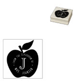 Docent uit de klas van het boek bord rubberstempel (Gestempeld)