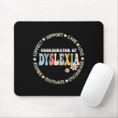 Docent van de Dyslexia Squad Awareness Month Muismat (Met muis)