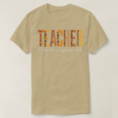 Docent van de visueel gehandicapte Herfst Autu T-shirt (Design voorkant)