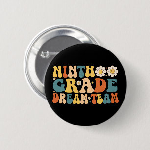 Docent van het dromenelftal van de negende klas ronde button 5,7 cm