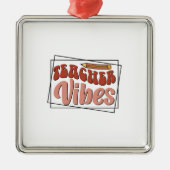 Docent Vibes Metalen Ornament (Voorkant)