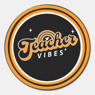 Docent Vibes Ronde Sticker
