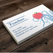 Docent Vintage Octopus & Apple Uniek Visitekaartje