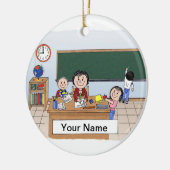 Docent - Vrouw Keramisch Ornament (Links)