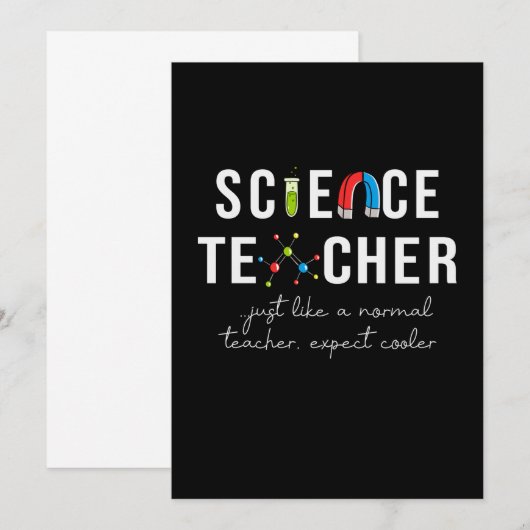 Docent Wetenschapsleraar Kaart (Voorkant / Achterkant)