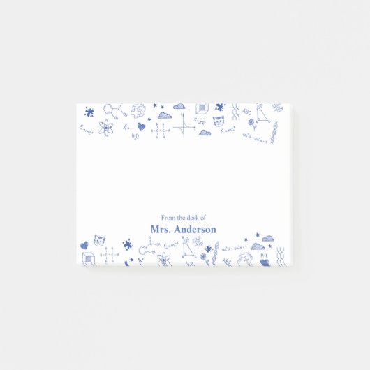 Docent Wiskunde en Wetenschapsschool Post-it® Notes (Voorkant)