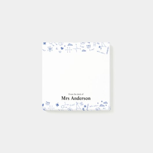 Docent Wiskunde en Wetenschapsschool Post-it® Notes (Voorkant)