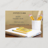 Docent / Wiskundige / Educator Calculator Notitieb Visitekaartje (Voorkant)
