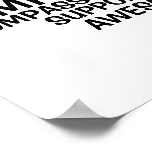 Docent Word Cloud Naam en eigenschappen Poster (Hoek)