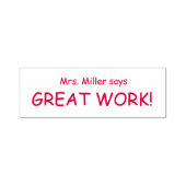 Docenten beoordelingsstempel goed werk  zelfinktende stempel (Design)