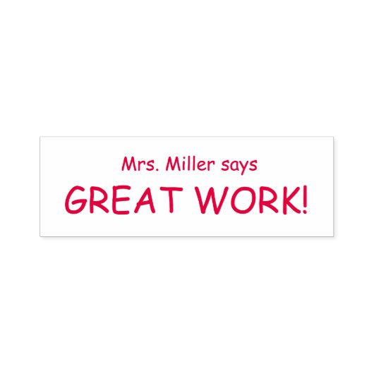 Docenten beoordelingsstempel goed werk  zelfinktende stempel (Design)