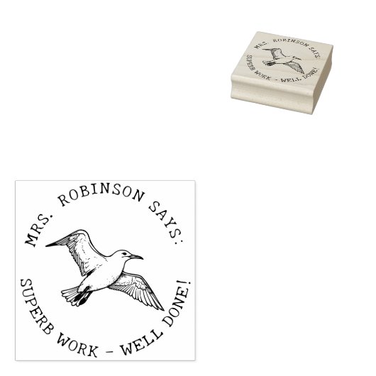 Docenten Creëer uw eigen albatros geweldig werk Rubberstempel (Gestempeld)