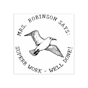 Docenten Creëer uw eigen albatros geweldig werk Rubberstempel