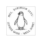 Docenten Creëer Uw Eigen Schattigee Pinguïn Uitste Rubberstempel (Afrduk)