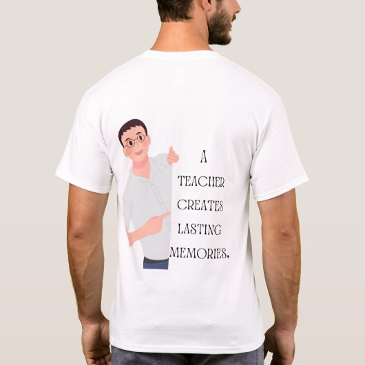 Docenten: de hartslag van het onderwijs t-shirt (Achterkant)
