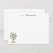 Docenten Gepersonaliseerde notitiekaarten met Were (Voorkant / Achterkant)