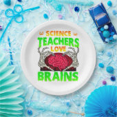 Docenten Hersenen Skelet Hand Hart Halloween Papieren Bordje (Feest)