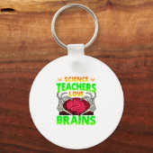 Docenten Hersenen Skelet Hand Hart Halloween Sleutelhanger (Voorkant)