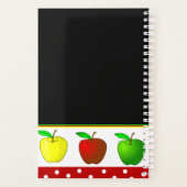Docenten kleurrijke appels Daily Planner (Achterkant)