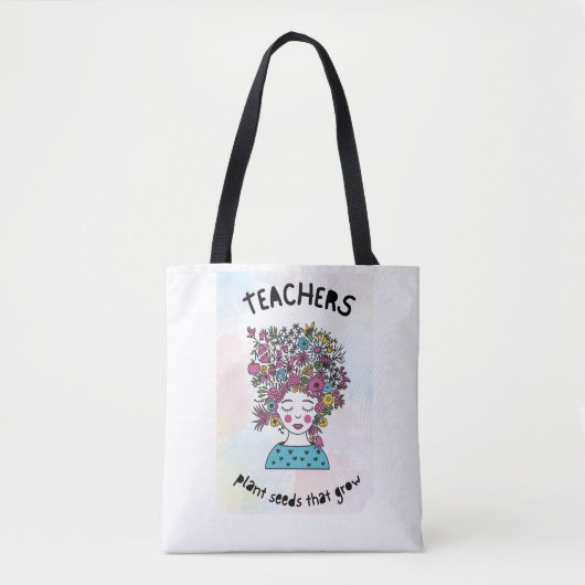 Docenten Plant Zaden Docent Dank U Cadeau Tote Bag (Voorkant)
