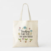 Docenten Planten zaadjes die eeuwig bloeien Tote Bag (Achterkant)