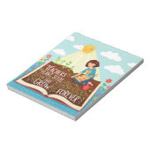 Docenten Planten zaadjes die voor altijd groeien Notitieblok (Linkerzijde)