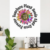 Docenten planten zaden poster (Thuiskantoor)