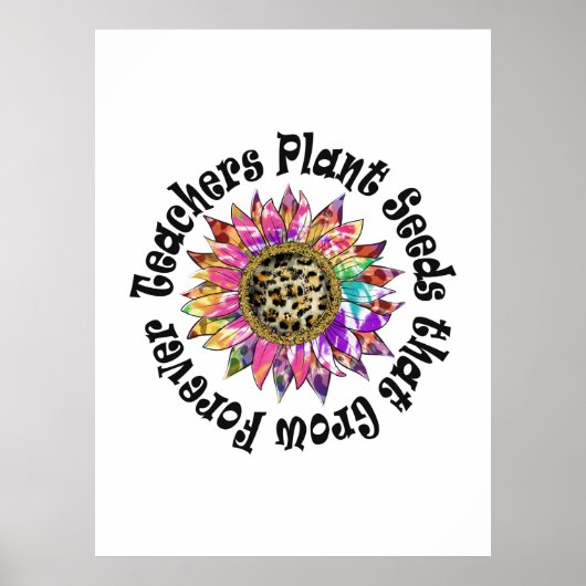 Docenten planten zaden poster (Voorkant)