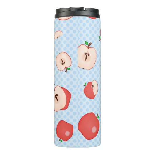 Docenten Polka Dots en Appels Thermosbeker (Achterkant)