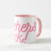 Docenten rock! mok (Voorkant rechts)