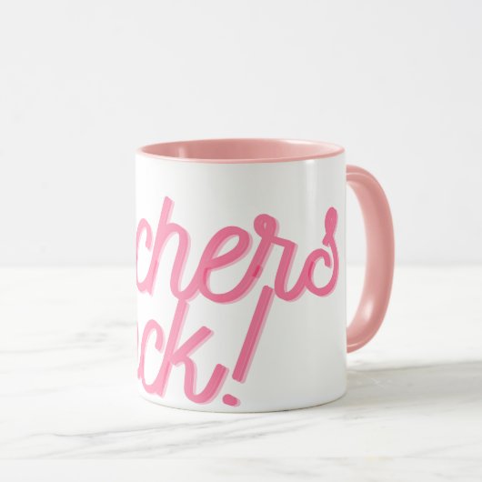 Docenten rock! mok (Voorkant rechts)