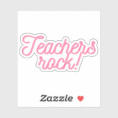 Docenten rock! sticker (Vel)