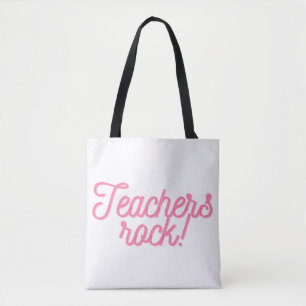 Docenten rock! tote bag