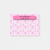 Docenten Roze Wiskunde Post-it® notes (Voorkant)