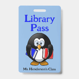 Docenten School Bibliotheek Hal Pas Badge