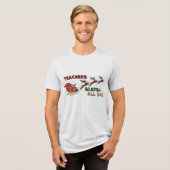 Docenten Sleigh Christmas Tri-Blend Shirt (Voorkant volledig)