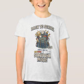 Docenten T-shirt 'Terug naar school overlevingsmod (Voorkant)