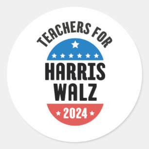 Docenten voor Harris Wheimer 2024 Ronde Sticker