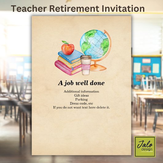 Docenten  Wereldbol Boeken Pensioenfeest Kaart