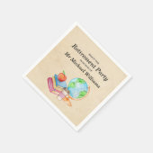 Docenten  Wereldbol Boeken Pensioenfeest Servet (Hoek)