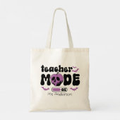 Docentenmodus op Halloween Custom Canvas tas (Achterkant)