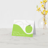 Docentennota Kaart - Green Apple (Gele Bloem)